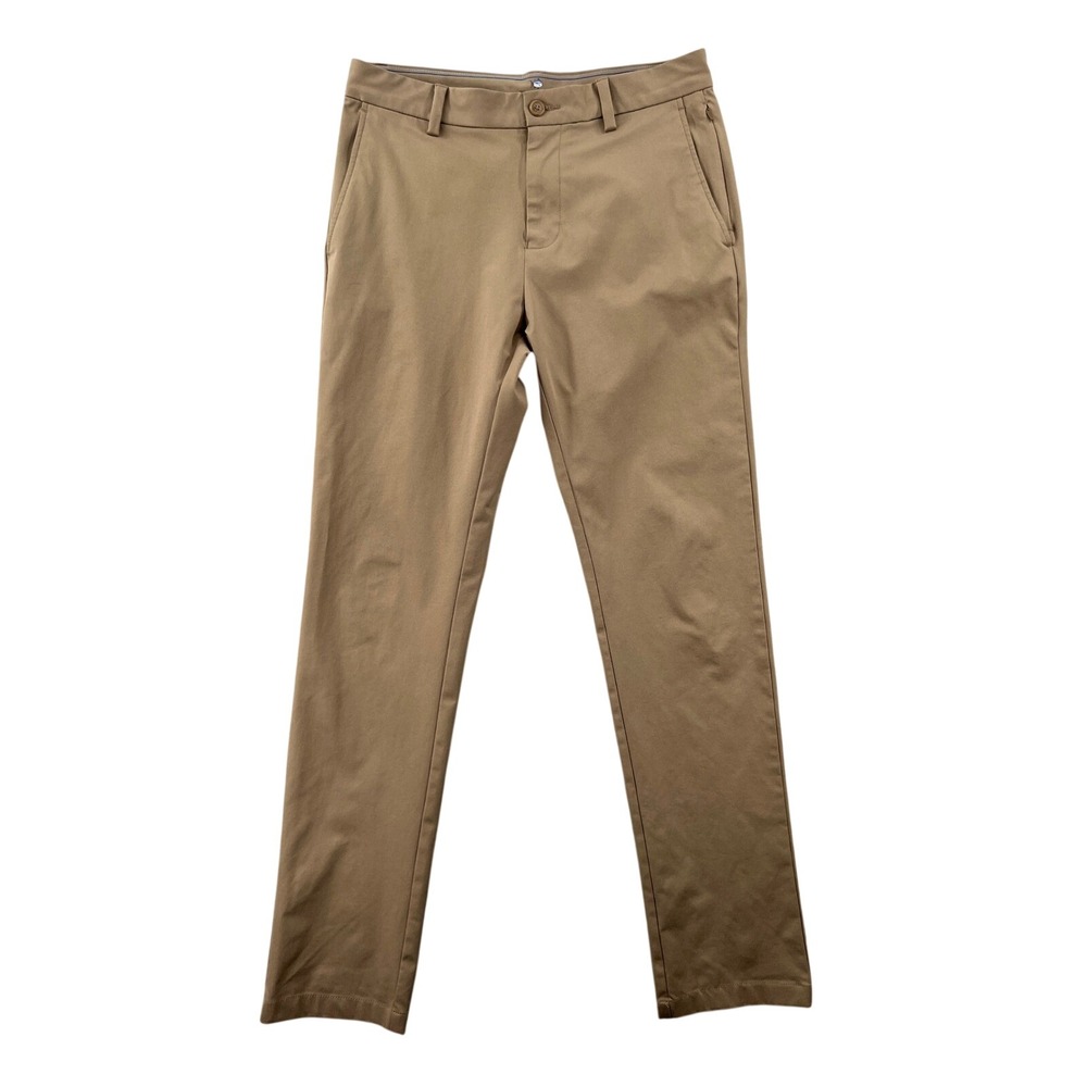Southern Tide Jack Performance Pant Men 30x32 Khaki Tan Straight Leg Golf Tech